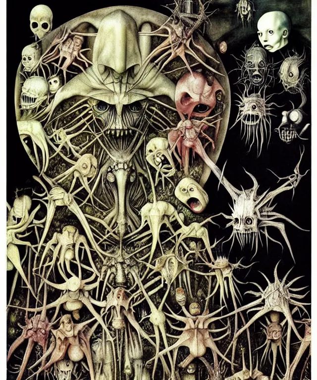 Image similar to realistic detailed photo of the miracle of life 666 369 23 13 93 by H.R.Giger, hieronymus bosch, by Ayami Kojima, Amano, Takato Yamamoto