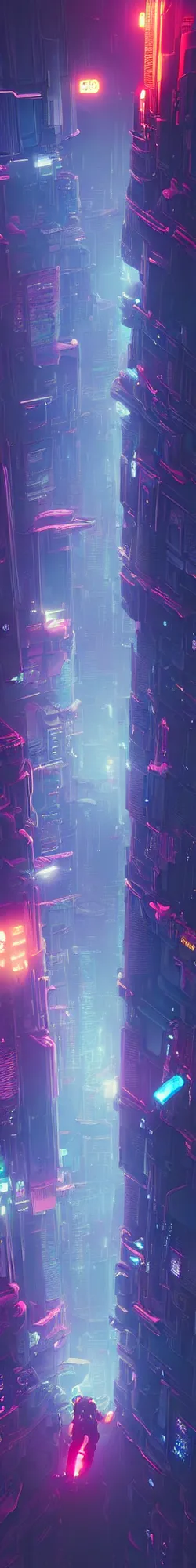 Prompt: A picture of an astronaut close to the camera in a upside down cyberpunk flying city by moebius, Neil Blevins and Jordan Grimmer, neon lights, surreal, volumetric:-3 lighting
