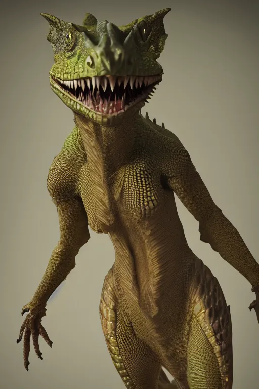 Image similar to a female DND Lizardfolk, high resolution film still, 8k, HDR colors, cosplay, studio lighting