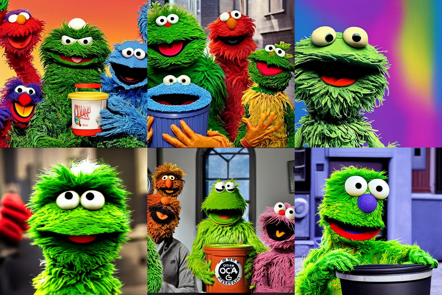 sesame street wallpaper oscar