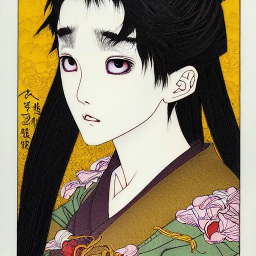 Image similar to prompt : portrait soft light painted by takato yamamoto and james jean, magical eyes, inspired by sailor moon anime, smooth face feature, intricate oil painting, high detail, sharp high detail, manga and anime