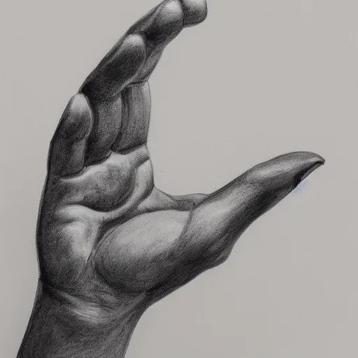 Prompt: detailed study of a human hand