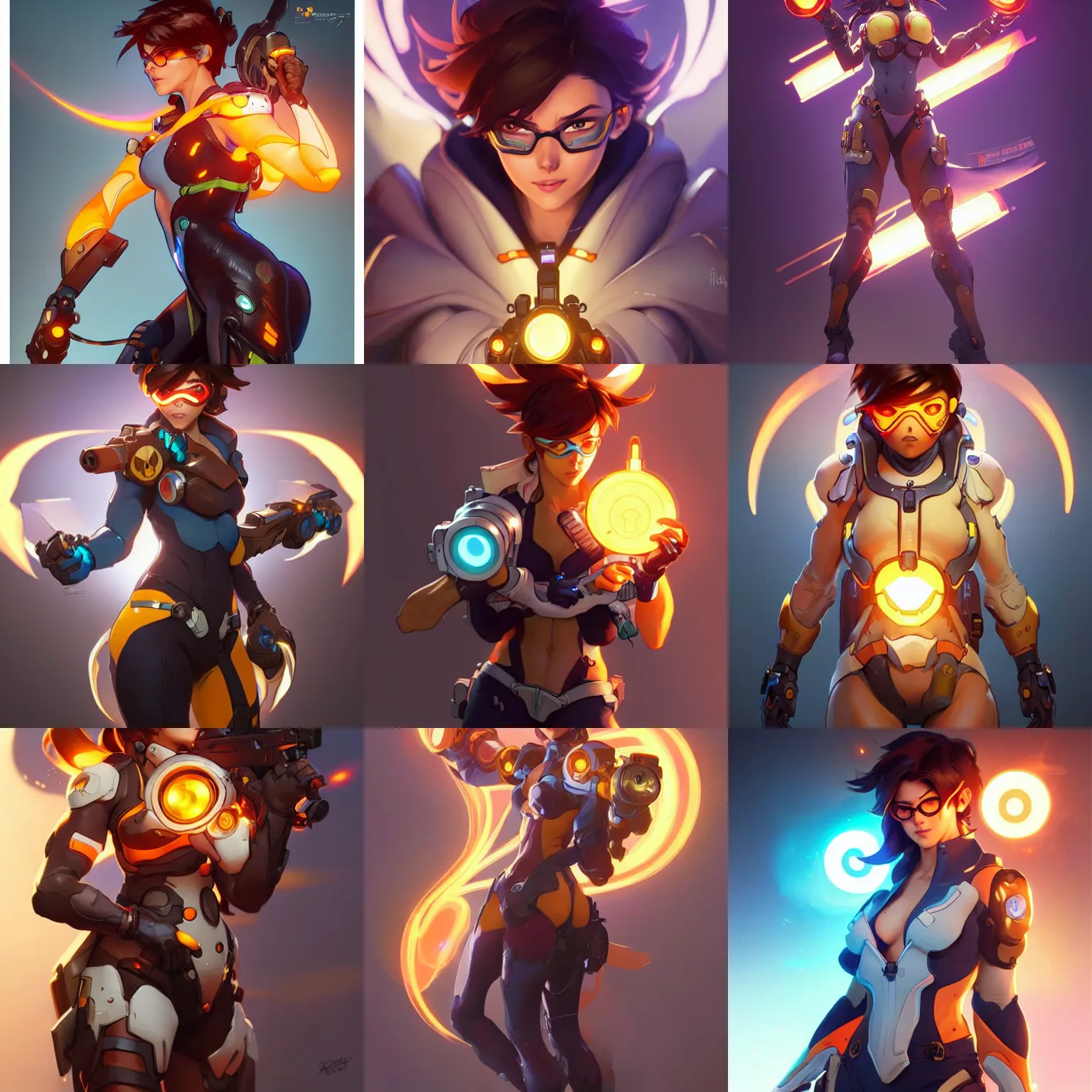 Beautiful tracer from overwatch - AI Generated Artwork - NightCafe Creator