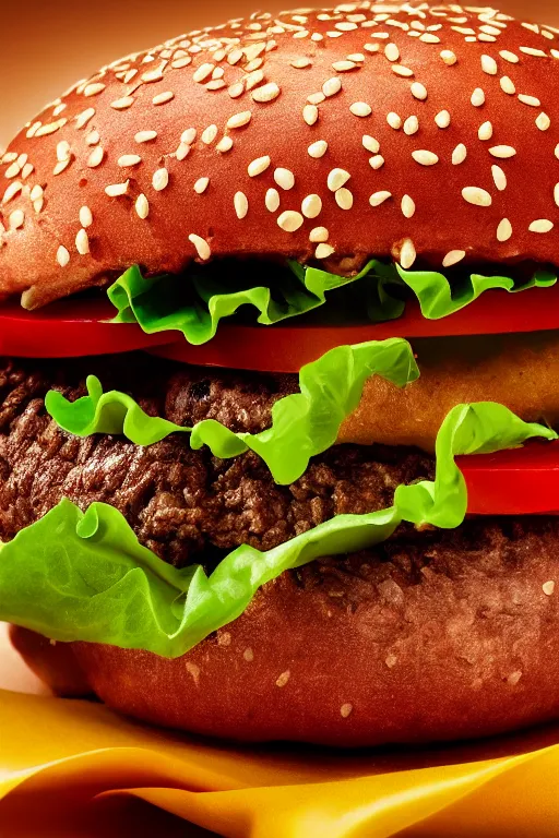 Image similar to hamburger crushed by fist, commercial photography