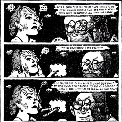 Image similar to robert crumb comic about beta simp cucks