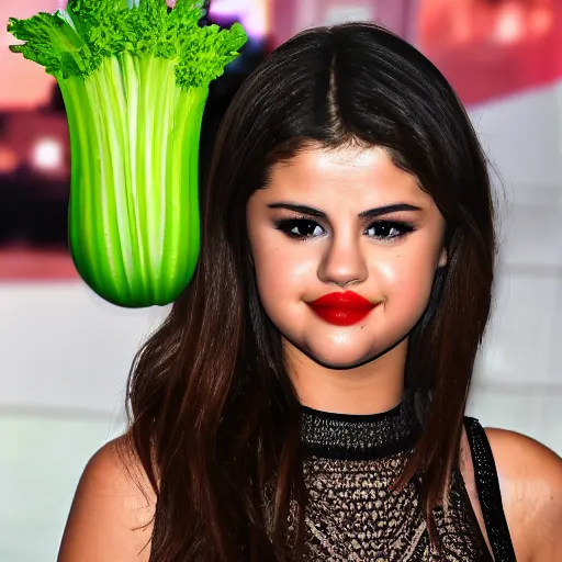 Image similar to selena gomez in a celery