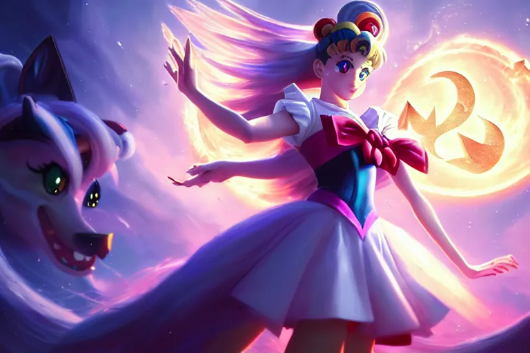 Prompt: [ important ] amazing masterclass portrait of sailor moon ], hearthstone splash art, deiv calviz, splash art, natural light, elegant, intricate, fantasy, atmospheric lighting, by greg rutkowski, hearthstone splash art, hd wallpaper, ultra high details, cinematic composition, professional master piece made in one year