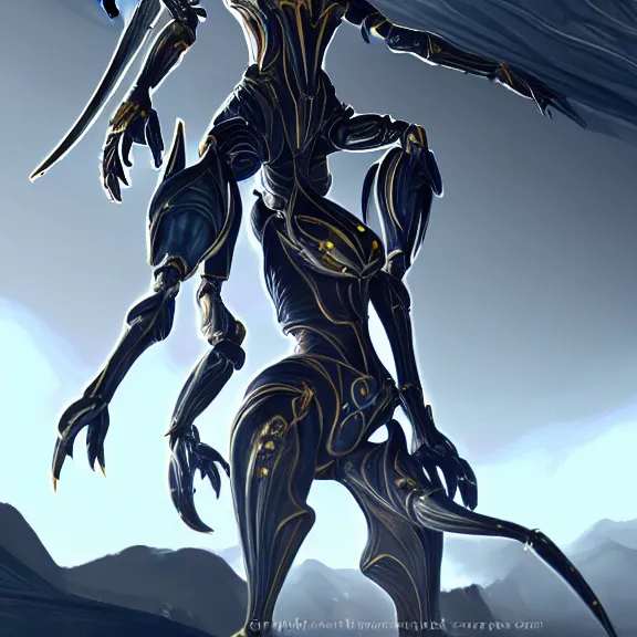 Image similar to highly detailed giantess shot exquisite warframe fanart, worms eye view, looking up at a giant 500 foot tall beautiful saryn prime female warframe, as a stunning anthropomorphic robot female dragon, looming over, posing elegantly, proportionally accurate, anatomically correct, sharp claws, two arms, two legs, camera close to the legs and feet, giantess shot, upward shot, ground view shot, leg and thigh shot, epic shot, high quality, captura, realistic, professional digital art, high end digital art, furry art, macro art, giantess art, anthro art, DeviantArt, artstation, Furaffinity, 3D realism, 8k HD render, epic lighting, depth of field