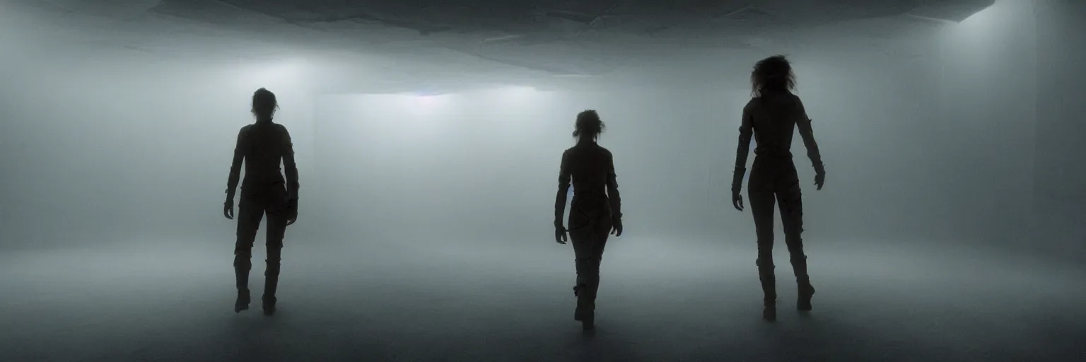 Image similar to ripley female protagonist walking through a tight corridor in the movie alien, explosed tubes, mysterious atmospheric lighting, matte painting, intricate, iridescent, volumetric lighting, beautiful, rich deep colours masterpiece, fog golden hour, golden ratio, sharp focus, ultra detailed, by leesha hannigan, ross tran, thierry doizon, kai carpenter, ignacio fernandez rios