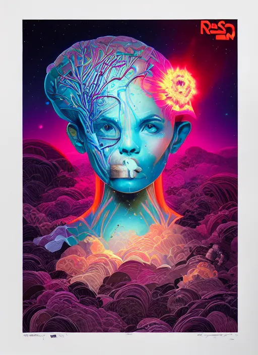 Prompt: nebula brain, tristan eaton, victo ngai, artgerm, rhads, ross draws, hyperrealism, intricate detailed