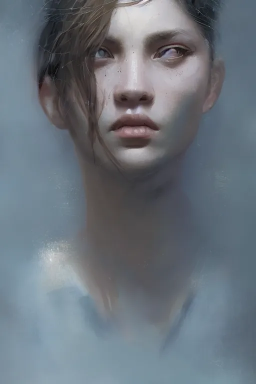 Prompt: Patience during a war on the outside of the clubs, close-up portrait, intricate, elegant, volumetric lighting, scenery, digital painting, highly detailed, artstation, sharp focus, illustration, concept art, ruan jia, steve mccurry