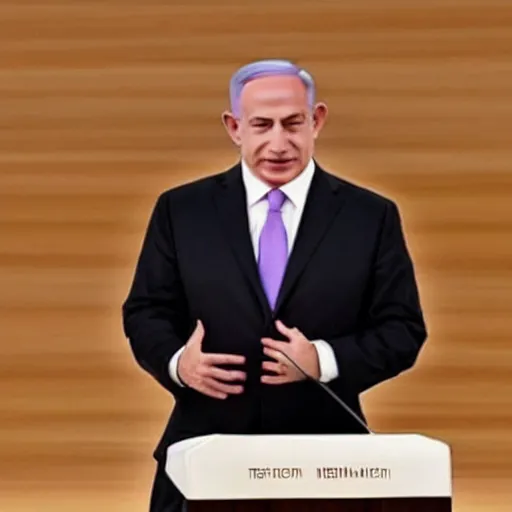 Image similar to benjamin netanyahu with a beard