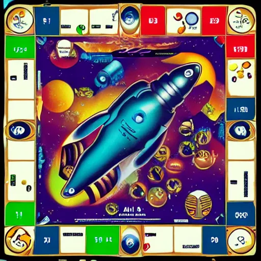 Image similar to A alien board game