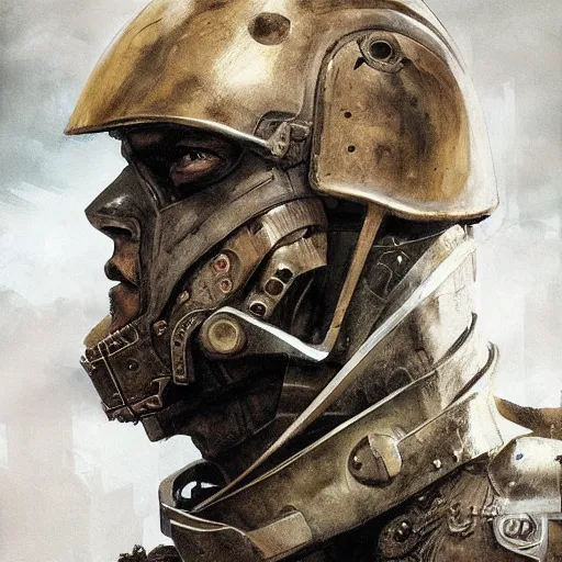 Prompt: portrait of el cid campeador, face portrait, epic, tragic, military art, fantasy, dieselpunk, hd shot, digital portrait, beautiful, artstation, comic style, by artgerm, guy denning, jakub rozalski, magali villeneuve and charlie bowater