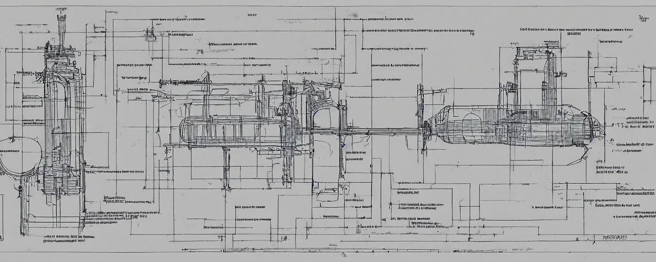 Prompt: detailed blueprints of a nuclear device
