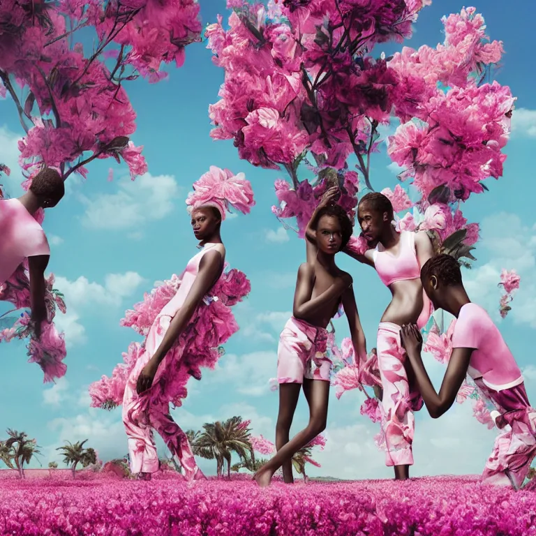 Image similar to fragrance advertising campaign by richard mosse