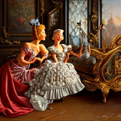 Prompt: Funny Soul, Realistic, Regal, Refined, Detailed Digital Art, Michael Cheval, Walt Disney (1937), François Boucher, Oil Painting, Steampunk, Highly Detailed, Cinematic Lighting, Unreal Engine, 8k