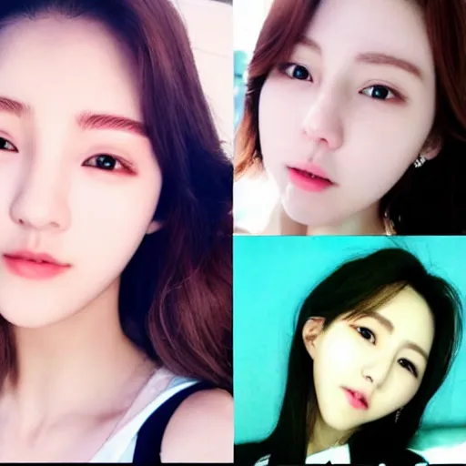 Image similar to korean female idol selfie