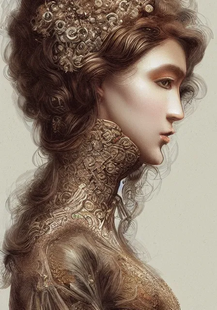 Image similar to lady, intricate, elegant, highly detailed, digital painting, artstation, concept art, smooth, sharp focus, illustration, pre - raphaelite style