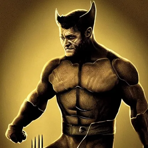 Image similar to “photorealistic concept art of Taron Egerton as Wolverine in full costume. MCU concept art. Highly detailed. Dramatic lighting.”