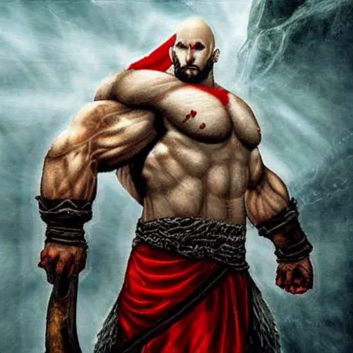 Prompt: Kratos in Norse Mythology