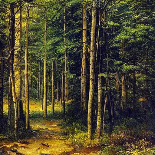 Image similar to Michigan, landscape, beautiful artwork by ivan shishkin