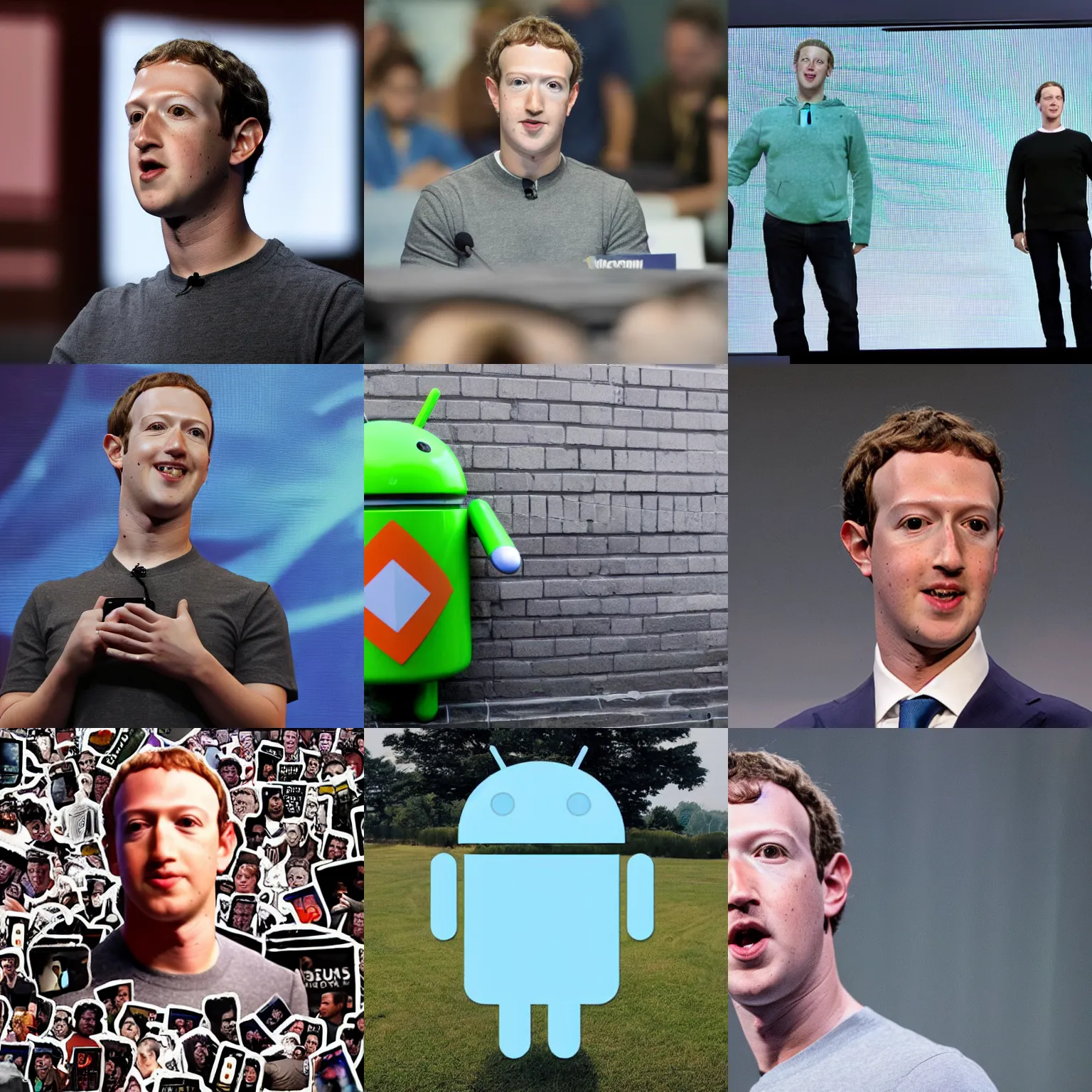 Prompt: how android mark zuckerberg views himself