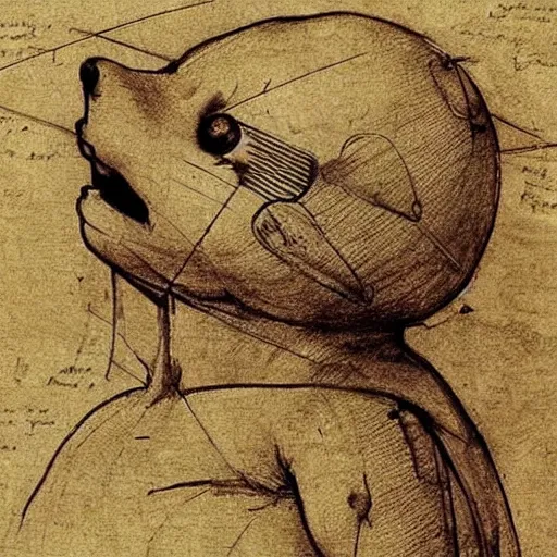 Image similar to Leonardo da Vinci anatomy study, pikachu autopsy, high detailed masterpiece