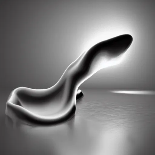 Image similar to a small liquid sculpture, viscous, reflective, digital art