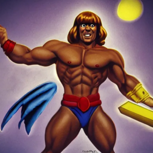 Prompt: a photo of He-man