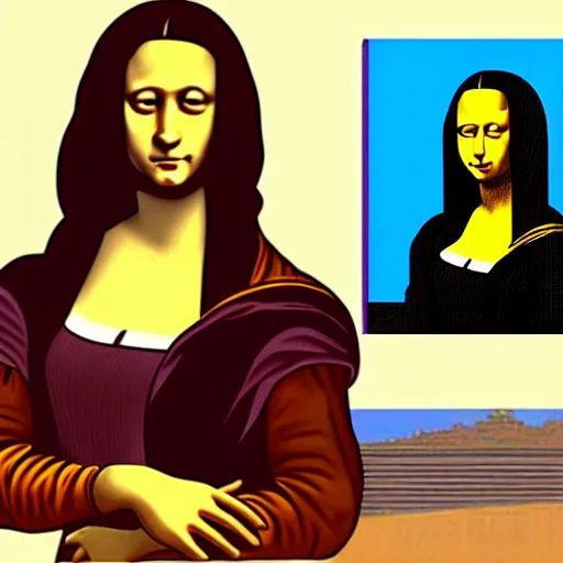 Image similar to cj from grand theft auto san andreas as the mona lisa