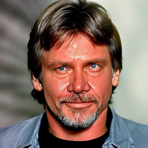 Image similar to mark hamill mixed with harrison ford