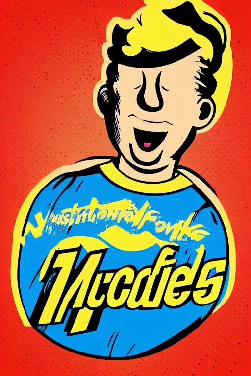 Image similar to fallout 7 6 retro futurist illustration art by butcher billy, sticker, colorful, illustration, highly detailed, simple, smooth and clean vector curves, no jagged lines, vector art, smooth andy warhol style