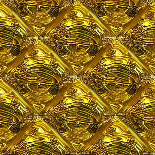 Prompt: seamless pbr texture of gold hammered foil, intricate highly detailed, photorealistic