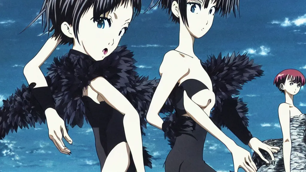 Flowers black swan and black anime 1654444 on animeshercom