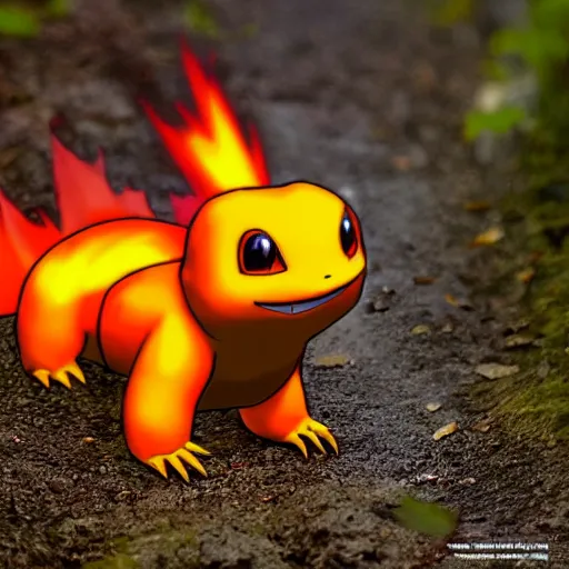 Image similar to national geographic photo of charmander, pokemon in the wild, intricate, portrait, 8 k highly professionally detailed, hdr, award winning