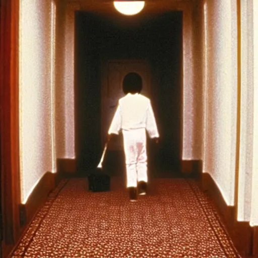 Prompt: “still of Barack Obama in The Shining (1980)”