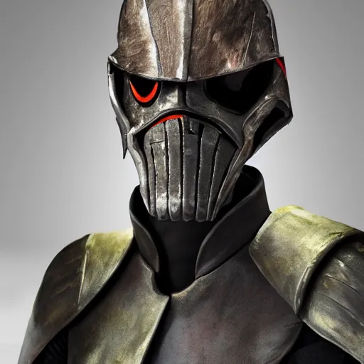 Image similar to general grevious and kylo ren combined into one person, accurate, realistic, detailed, 4 k