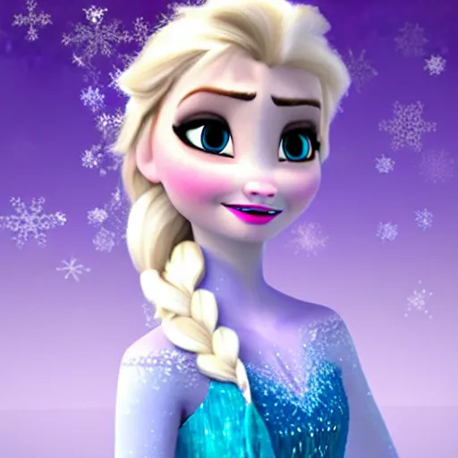 Prompt: Elsa in frozen spray ice in Roblox -n 4