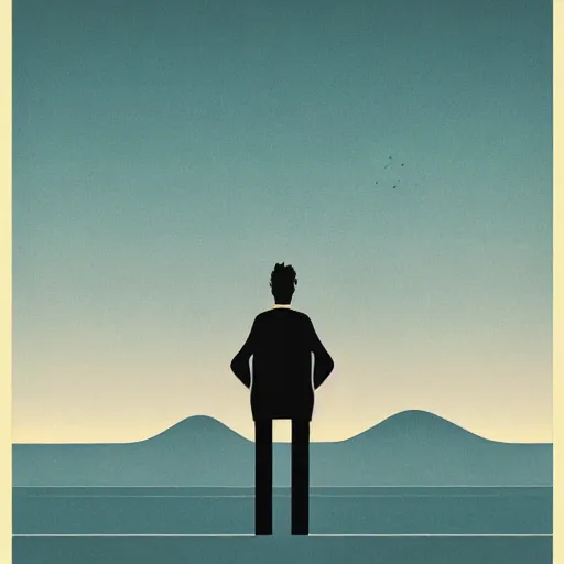 Image similar to a couple of people that are standing in the dark by emiliano ponzi, james gilleard, george ault, david hockney, atey ghailan, albert namatjira, marius borgeaud, minimalist, bauhaus, retrofuturism, postminimalism, concept art, matte background, matte drawing, magical realism, space art, generative art