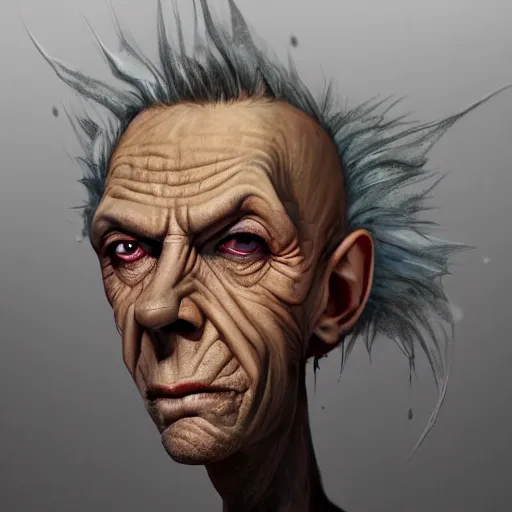 Image similar to sandman head caricature, artgem, digital painting, fullshot, color painting, hyperrealistic, concept art, oil painting, masterpiece, concept art, trending on deviantart, realistic and detailed face, highly detailed, high quality, 8 k, soft lighting, fancy colors, fantasy, cinematic, high coherence