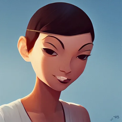 Image similar to face icon stylized minimalist breakfast at tiffany's, loftis, cory behance hd by jesper ejsing, by rhads, makoto shinkai and lois van baarle, ilya kuvshinov, rossdraws global illumination