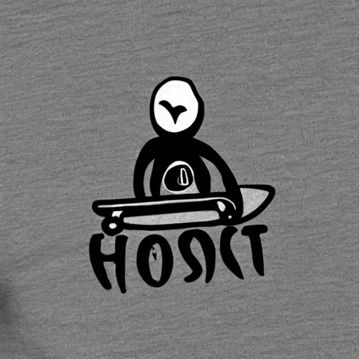 Image similar to skateboard ghost, logo