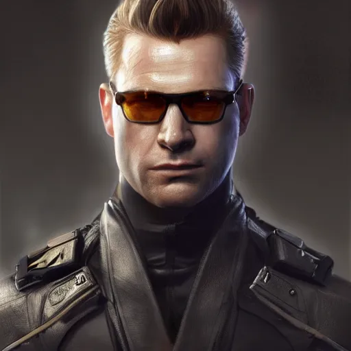 Prompt: antony starr as albert wesker, au naturel, hyper detailed, digital art, trending in artstation, cinematic lighting, studio quality, smooth render, unreal engine 5 rendered, octane rendered, art style by klimt and nixeu and ian sprigger and wlop and krenz cushart