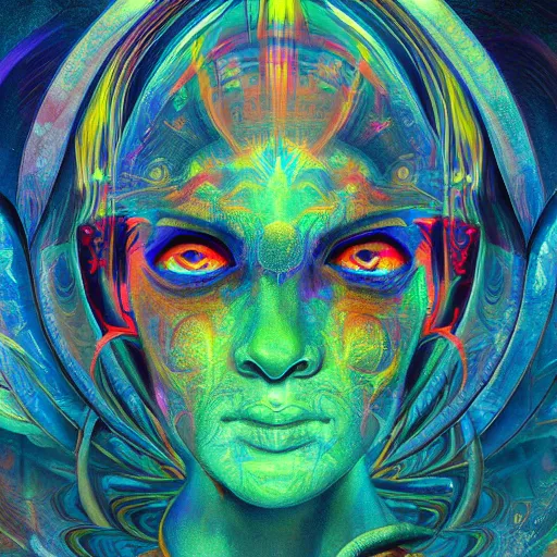 Image similar to third - eye visions, psychedelic art, artist interpretation, psychedelic interpretation, hallucinatory art, cgsociety contest winner, artstation hd, 4 k