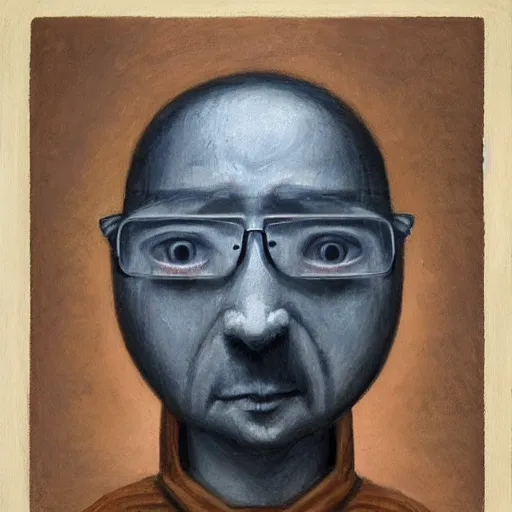 Image similar to a portrait of a character by Shaun Tan