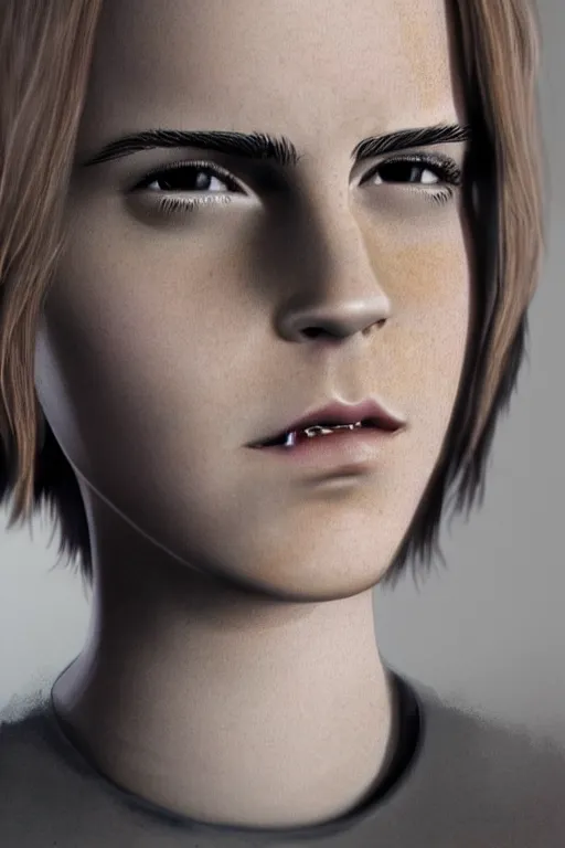 Image similar to picture of scp emma watson by scp foundation, photorealistic, horror