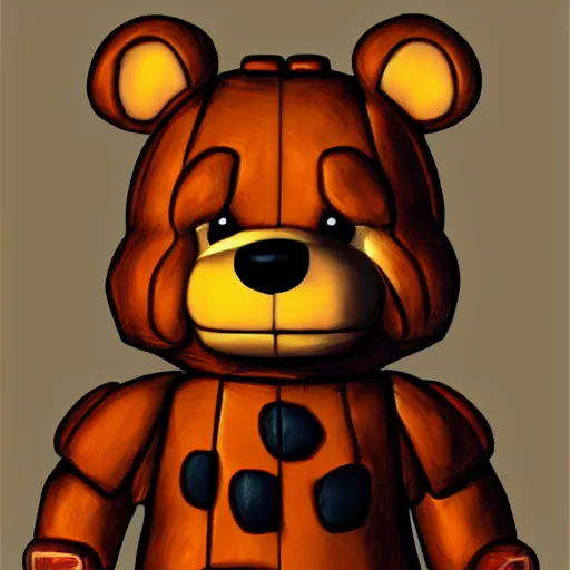 Freddy Fazbear, detailed digital art, trending on, Stable Diffusion