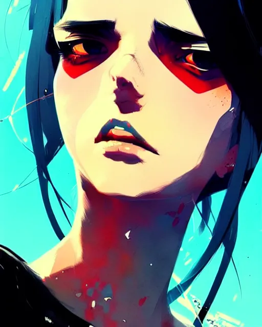 Image similar to a ultradetailed beautiful panting of a stylish gangster girl, by conrad roset, greg rutkowski and makoto shinkai, trending on artstation