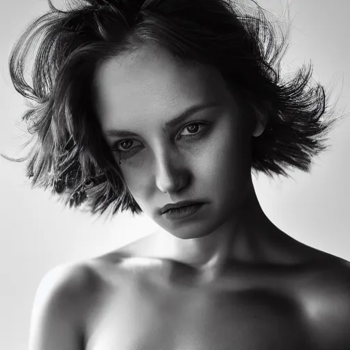 Prompt: a beautiful portrait of a woman by peter coulson